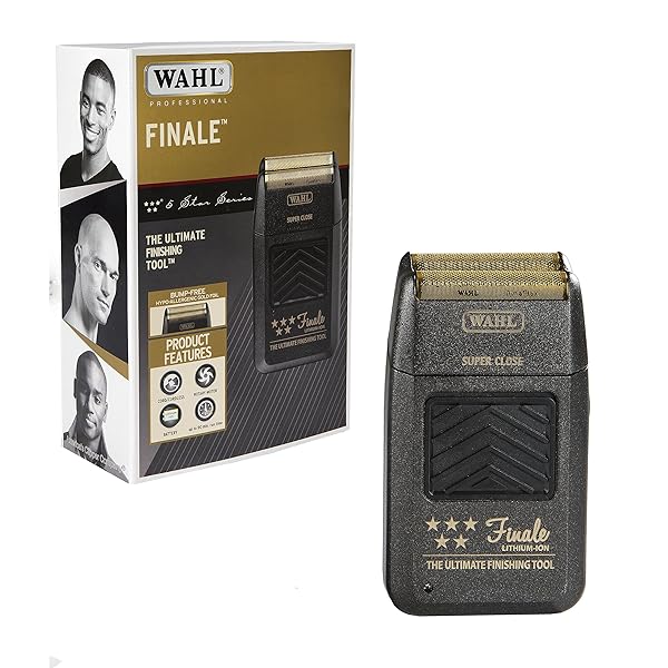 Wahl-Finale-Rasoio-professionale-ricaricabile-Batteria-agli-ioni-di-litio-Con-o-senza-filo-Limballaggio-puo-variar-B01L9D540C Wahl Finale- Rasoio professionale ricaricabile, Batteria agli ioni di litio, Con o senza filo, L'imballaggio può variare, Nero - immagine 1