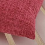 Yankiuhgre - Federa per cuscino da divano e letto, in cotone, stile moderno, per auto, ufficio, decorazione per la casa, senza nucleo, 450 x 450 mm, colore: rosa acceso - immagine 7