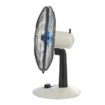bimar VT455 Ventilatore da Tavolo Silenzioso 60W, Elica Ø 40cm con 3 Pale in Alluminio, Pannello Comandi con Manopola Retroilluminata, Ventilatore da Scrivania a 3 Velocità, Orientabile Alto e Basso - immagine 4