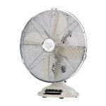 bimar VTM33 Ventilatore da Tavolo Vintage 35W, Corpo in Metallo, Elica Ø 30cm con 4 Pale, Comandi Vintage con Levetta Selettore Velocità, Ventilatore a 3 Velocità, Orientabile Destra Sinistra